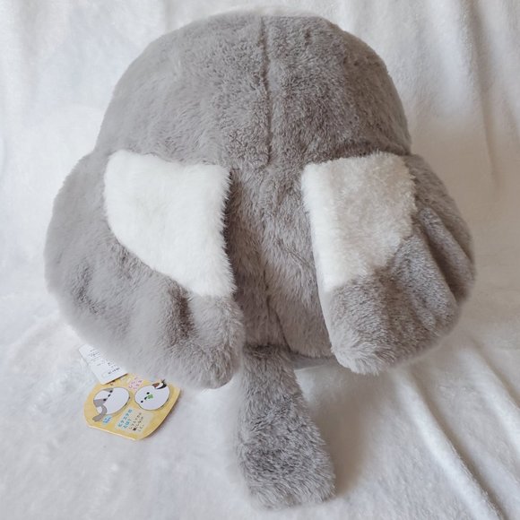 Fuku Fuku Shimaenaga Friends - Fluffy Good Luck Plushies (GREY - Hina Chan) - Picture 3 of 9